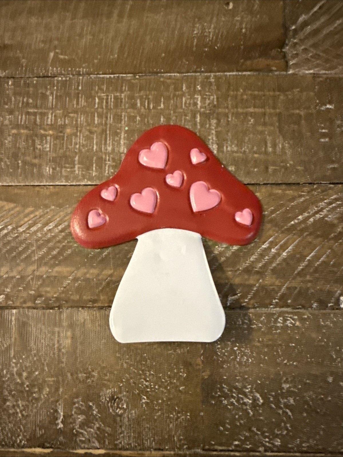 Valentine’s Day Heart Mushroom Yard Decoration NO STAKE - $7.80