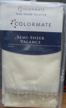 Colormate Semi-Sheer Claire Valance - Ivory Color - BRAND NEW IN PACKAGE... - $19.79