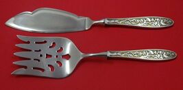 Tree of Life by Reed and Barton Sterling Silver Fish Serving Set 2pc Cus... - $147.51