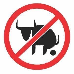 No Bullshit Facing Left Funny Full Color Printed Sticker by stickerdad (... - $3.95