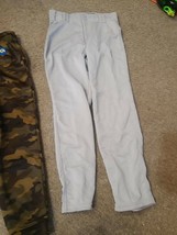 NWT Boys Adidas Baseball Pants Grey Reinforced Knee sz- L / 13-14 Yr / CY1992 - $26.59
