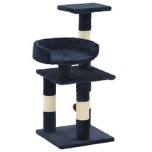 Cat Tree with Sisal Scratching Posts 65 cm Blue - £30.37 GBP