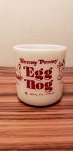 Vintage Hazel Atlas Henny Penny Egg Nog Milkglass Drinking Glass G.P.C. CO. - $15.00