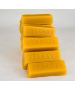 4 -1 OZ BARS OF REAL 100% PURE BEESWAX FILTERED BLOCKS sold by USA beeke... - £3.18 GBP