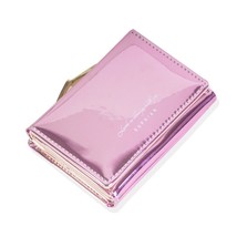 2023 Leather New Fashion Lady Short Wallets Pu Leather Laser Cartera Girl Purses - £47.65 GBP