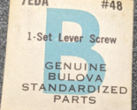 Genuine NOS Bulova Cal. 7EDA Watch Set Lever Screw Part# 48 - $10.88
