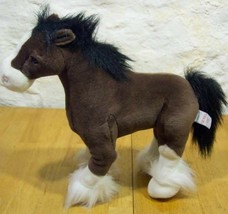 Gund Clyde The Brown Clydesdale Stallion Horse 15&quot; Plush Stuffed Animal Toy - $24.74
