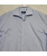 Boss Hugo Boss Mens Dress Shirt Light Blue Sharp Fit Size 17-32/33 - £48.60 GBP