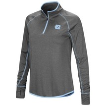 Colosseum Women&#39;s North Carolina Tarheels Stingray Quarter-Zip Top Gray (Large) - £27.28 GBP