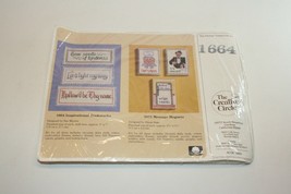1987 The Creative Circle #1664 Inspirational Bookmark 3 x 7 Cross Stitch NOS - $9.89