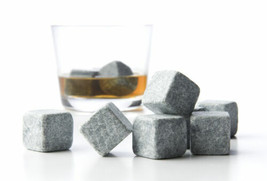 Whiskey Stones 9 Pieces with Bag Keeps Scotch or Other Drinks Cold (New) - £6.76 GBP