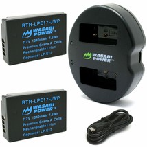 Wasabi Power LP-E17 Battery (2-Pack) and Dual USB Charger for Canon LP-E... - £40.06 GBP