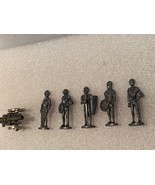 5 Westair 1.75” Pewter Knights in Armor w/Cannon *No Box/Nice* DTC - $228.26 MXN