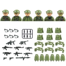 6PCS Modern City SWAT Ghost Commando Special Forces Army Soldier Figures M3102 - £20.39 GBP