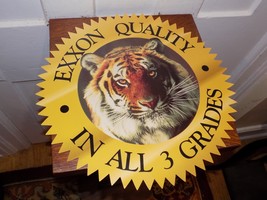 Vintage Exxon Quality In All Three Grades Plastic Display sign with Magnets - $34.65