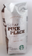 1 Lb Bag STARBUCKS Pike Place Decaf Whole Bean Coffee Cocoa/Toasted Nuts BB 5/23 - £11.82 GBP