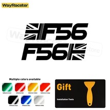 2 Pcs Union Jack Flag Graphics Window Body Sticker For  R56 R57 F55 F56 F57 R60  - £41.06 GBP