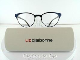 Liz Claiborne L 457 (E8W) Navy 47-17-135 Petite Stainless Eyeglass Frames - £30.99 GBP