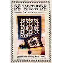 Hearthside Holiday Stars Quilt Pattern SBD132 by Coral Love for Sagebud ... - £7.17 GBP