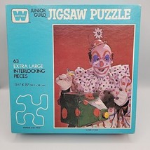 Whitman Junior Guild Puzzle 63pc 11.5x15&quot; Creepy Clown Vintage USA UNOPENED 4429 - £13.78 GBP