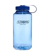 Nalgene Sustain 32oz Wide Mouth Bottle BABY BLUE Recycled Reusable BPA-Free - $16.91