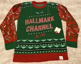 New Hallmark Channel  #1 Fan Ugly Holiday  Christmas  Sweater Unisex XL - £27.95 GBP