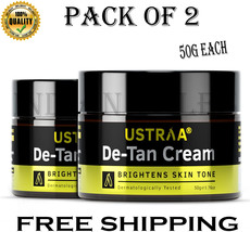  USTRAA De-Tan Cream for Men 50gm, For Men, Tan Removal pack of 2 - £19.92 GBP