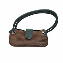 Victoria&#39;s Secret Women&#39;s Perfume Bag Handbag Purse Brown Green Snap Close - $16.16