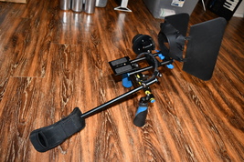 DSLR Camcorder Camera Rig with Follow Focus Video Shoulder HDDSLR Rig 515c - $99.00