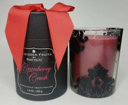 PartyLite Forbidden Fruits Jar Candle 7.8oz Cranberry Crush P18E/G24B832 - £13.36 GBP