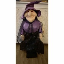 Halloween Animated Standing Plush Witch 32&quot; Witchy - £44.07 GBP