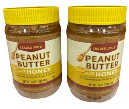 Trader Joe’s Peanut Butter with Honey 16oz 454g (2 Jars) - $21.95