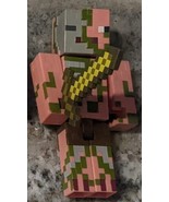 Mattel Minecraft Earth Zombie Pigman Action Figure 3.25&quot; w/ Sword - £15.69 GBP