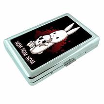 Nom Monster Em2 Hip Silver Cigarette Case Id Holder Metal Wallet 4&quot; X 2.75&quot; RFID - £6.35 GBP