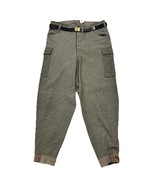 Swedish Crown WW2 Military Pants Mens Green Wool Cargo 40s WWII Baggy Vtg - $1,298.12 MXN
