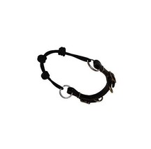 Horse Bosal Black 12&quot; Rope 3 Knots with Leather Chinstrap - $43.56