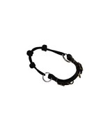 Horse Bosal Black 12&quot; Rope 3 Knots with Leather Chinstrap - $59.78 CAD