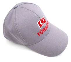 Turkiye Baseball Hat Cap Adjustable Strapback Gray - £9.28 GBP
