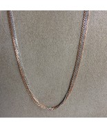 Women&#39;s 18k Bicolor Gold Quadruple Cable Chain Length 17.83 inch Width 3... - £437.35 GBP