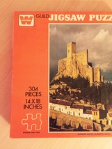 Vintage 50s Whitman Guild Jigsaw Puzzle- #B4225 "Almansa Castle"  image 7