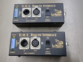  Vintage Le Maitre Lot of (2) DMX Remote Interface Smoke Override Parts Only  - £327.40 GBP