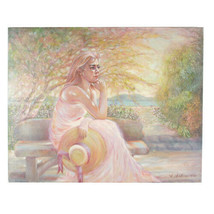 &quot; Liza &quot; Par Anthony Sidoni 1995 Signée Huile sur Toile 24 &quot; x30 &quot; - $3,928.90