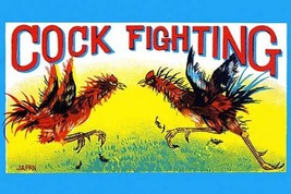 Cock Fighting - Art Print - £17.29 GBP+