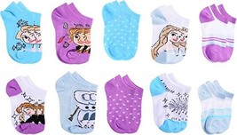 Disney Frozen Anna Elsa Low Cut Socks 5, 6 Or 10-Pack Ages 2-4 (Shoe Size 7-10) - £10.75 GBP