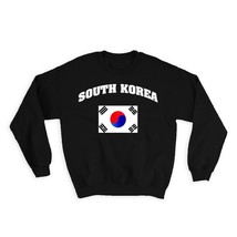South Korea : Gift Sweatshirt Flag Chest Korean Expat Country - £23.19 GBP