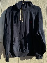 Polo Ralph Lauren Hoodie Sweatshirt Navy red  pony XL Navy NWT - $69.00