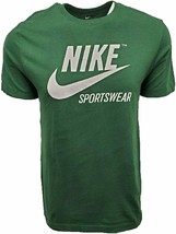 Nike Mens Green Nike Sportswear Swoosh Graphic Tee T-Shirt Large L 8894-4 - £27.37 GBP