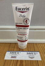 New Sealed Eucerin Baby 8 Oz. Eczema Relief Cream Exp. 2/24 with Extra S... - £9.61 GBP