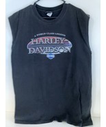 Harley Davidson Men’s XL Black Tank Top “Eagle’s Nest Lathrop, CA” - $239.10 MXN