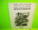 SNK POW Prisoners Of War Original 1988 Video Arcade Game Service Manual - $18.62